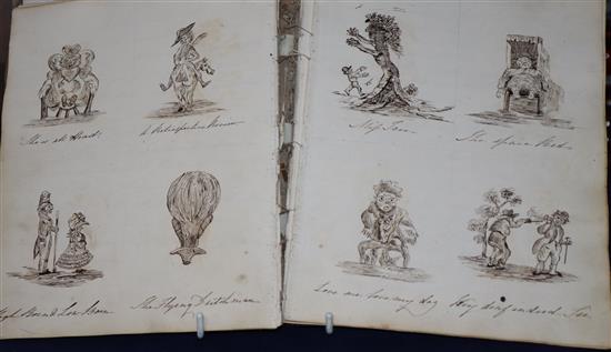 An 1826 autograph album / sketch book